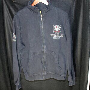 The German Deutschland Germany Full Zip Sweatshirt - Size XL
